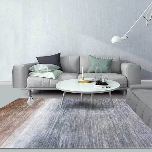 Modern Living Room Rug in Grey Abstract Ombre Stripe Pattern Rug Polyester Washable Area Rug Clearhalo 'Area Rug' 'Modern' 'Rugs' Rug' 1517152