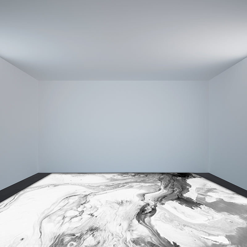 Casual Modern Rug in White Abstract Oil Painting Print Area Rug Polyester Washable Carpet for Home Decoration Clearhalo 'Area Rug' 'Modern' 'Rugs' Rug' 1517447