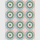 Moroccan Floral Circle Pattern Rug in Pink Polyester Carpet Non-Slip Backing Area Rug for Living Room Clearhalo 'Area Rug' 'Moroccan' 'Rugs' Rug' 1517511