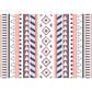 Retro Geometric Stripe Rug in Orange and Blue Bohemian Carpet Polyester Non-Slip Backing Rug for Living Room Clearhalo 'Area Rug' 'Bohemian' 'Rugs' Rug' 1517583