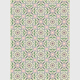 Persian Moroccan Rug in Ivory Leaf Circle Square Print Area Rug Polyester Non-Slip Area Rug for Home Decoration Clearhalo 'Area Rug' 'Moroccan' 'Rugs' Rug' 1517635