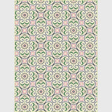 Persian Moroccan Rug in Ivory Leaf Circle Square Print Area Rug Polyester Non-Slip Area Rug for Home Decoration Clearhalo 'Area Rug' 'Moroccan' 'Rugs' Rug' 1517635