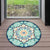 Vintage Southwestern Carpet Blue and Green Americana Rug Synthetics Non-Slip Backing Rug for Bedroom Blue-Green Clearhalo 'Area Rug' 'Rugs' 'Southwestern' Rug' 1517754