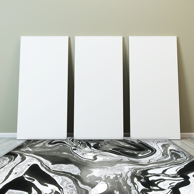 Modern Living Room Rug in Black and White Abstract Twisted Lines Pattern Rug Polyester Washable Area Rug Clearhalo 'Area Rug' 'Modern' 'Rugs' Rug' 1517841