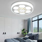 Acrylic Round Ceiling Mount Light Modern White/3 Color Lighting LED Ceiling Lamp with Clear Crystal Accent in Brown/White White White D Clearhalo 'Ceiling Lights' 'Close To Ceiling Lights' 'Close to ceiling' 'Flush mount' Lighting' 151869