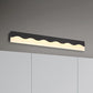 Metal Wave Design Vanity Light Fixture Modern Stylish LED Black/White Wall Mounted Lamp in Warm/White Light, 16"/23.5" W Clearhalo 'Cast Iron' 'Glass' 'Industrial' 'Modern wall lights' 'Modern' 'Tiffany' 'Traditional wall lights' 'Vanity Lights' 'Wall Lights' Lighting' 1522760