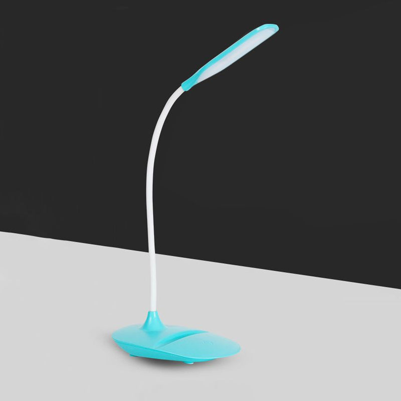Blue/Pink/White LED Desk Lamp Contemporary Style Plastic Table Lamp for Bedside Study Clearhalo 'Desk Lamps' 'Lamps' Lighting' 1522961