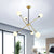 Spark Shape Hanging Light Simple Style Metal Chandelier Light with Orb Shade for Restaurant 6 White Clearhalo 'Ceiling Lights' 'Chandeliers' 'Clear' 'Industrial' 'Modern Chandeliers' 'Modern' 'Tiffany' 'Traditional Chandeliers' Lighting' 1523076
