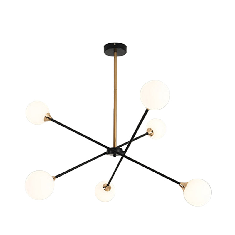 Simple Style Stacked Pendant Lamp with Bubble Shade Iron Chandelier for Hotel Living Room Clearhalo 'Ceiling Lights' 'Chandeliers' 'Clear' 'Industrial' 'Modern Chandeliers' 'Modern' 'Tiffany' 'Traditional Chandeliers' Lighting' 1523111
