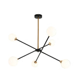 Simple Style Stacked Pendant Lamp with Bubble Shade Iron Chandelier for Hotel Living Room Clearhalo 'Ceiling Lights' 'Chandeliers' 'Clear' 'Industrial' 'Modern Chandeliers' 'Modern' 'Tiffany' 'Traditional Chandeliers' Lighting' 1523111