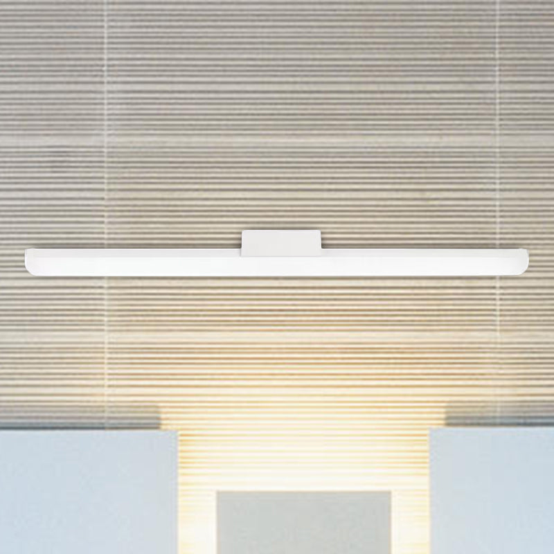 16"/20" Dia Ultra-Thin Acrylic Wall Light Sconce Modern Style LED Black/White Vanity Light in Warm/White Light Clearhalo 'Cast Iron' 'Glass' 'Industrial' 'Modern wall lights' 'Modern' 'Tiffany' 'Traditional wall lights' 'Vanity Lights' 'Wall Lights' Lighting' 1523285