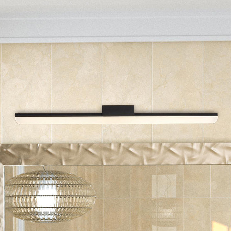 16"/20" Dia Ultra-Thin Acrylic Wall Light Sconce Modern Style LED Black/White Vanity Light in Warm/White Light Clearhalo 'Cast Iron' 'Glass' 'Industrial' 'Modern wall lights' 'Modern' 'Tiffany' 'Traditional wall lights' 'Vanity Lights' 'Wall Lights' Lighting' 1523286