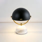 Black/Red Finish Domed Table Lamp Modern Style 1-Bulb Metal Table Light with Marble Base for Bedroom Clearhalo 'Lamps' 'Table Lamps' Lighting' 1523336