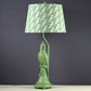Modernism LED Desk Light with Fabric Shade Green/White Cone Small Desk Lamp with Bird Base Clearhalo 'Lamps' 'Table Lamps' Lighting' 1523349