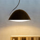 Black/White Dome Hanging Pendant Light Contemporary Metal 1 Light Suspension Light for Dining Room Clearhalo 'Ceiling Lights' 'Modern Pendants' 'Modern' 'Pendant Lights' 'Pendants' Lighting' 1523600