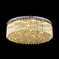 Clear Crystal Drum Flush Mount Light Contemporary 19.5"/23.5" Wide LED Ceiling Lamp for Living Room Clearhalo 'Ceiling Lights' 'Close To Ceiling Lights' 'Close to ceiling' 'Flush mount' Lighting' 152409