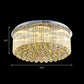 Clear Crystal Drum Flush Mount Light Contemporary 19.5"/23.5" Wide LED Ceiling Lamp for Living Room Clearhalo 'Ceiling Lights' 'Close To Ceiling Lights' 'Close to ceiling' 'Flush mount' Lighting' 152418