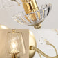 Swirl Glass Cone Wall Light with Crystal Deco Contemporary 1 Light Wall Mounted Lamp in Gold Clearhalo 'Modern wall lights' 'Modern' 'Wall Lamps & Sconces' 'Wall Lights' Lighting' 152975