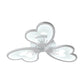 Flower Flush Mount Light Simple Style Acrylic White 3/5 Heads LED Bedroom Ceiling Mounted Light in Warm/White Clearhalo 'Ceiling Lights' 'Close To Ceiling Lights' 'Close to ceiling' 'Flush mount' Lighting' 153346