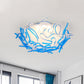 Modern Creative LED Flush Ceiling Light with Twist Acrylic Shade Pink/Orange/Blue Kid Room Ceiling Light in Third Gear Clearhalo 'Ceiling Lights' 'Close To Ceiling Lights' 'Close to ceiling' 'Flush mount' Lighting' 153500