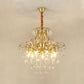 3/6 Heads Crystal Chandelier Lighting Modernist Style Ceiling Pendant Light in Black/Gold for Bedroom Clearhalo 'Ceiling Lights' 'Chandeliers' 'Modern Chandeliers' 'Modern' Lighting' 153921