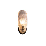 Textured Glass Oval Wall Lamp Modern 1/2-Light Wall Light Fixture in Black and Gold for Corridor Clearhalo 'Art deco wall lights' 'Cast Iron' 'Glass' 'Industrial wall lights' 'Industrial' 'Middle century wall lights' 'Modern' 'Rustic wall lights' 'Tiffany' 'Traditional wall lights' 'Wall Lamps & Sconces' 'Wall Lights' Lighting' 155519