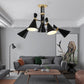 Iron Flared Drop Pendant Modern 3/5-Light Black Chandelier Light Fixture for Dining Room 5 Black Clearhalo 'Ceiling Lights' 'Chandeliers' 'Modern Chandeliers' 'Modern' Lighting' 155559
