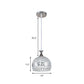 Chrome Finish Dome Pendant Lamp Modernist Clear Crystal and Metal 8"/10"/12" Wide 1 Light Hanging Ceiling Light Clearhalo 'Ceiling Lights' 'Modern Pendants' 'Modern' 'Pendant Lights' 'Pendants' Lighting' 156980