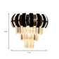 3 Bulbs Layered Wall Sconce Modern Style Clear Crystal Wall Light Fixture in Gold for Corridor Clearhalo 'Cast Iron' 'Glass' 'Industrial' 'Modern wall lights' 'Modern' 'Tiffany' 'Traditional wall lights' 'Wall Lamps & Sconces' 'Wall Lights' Lighting' 157201
