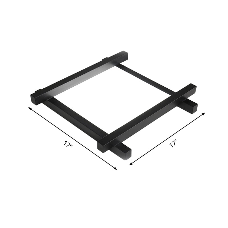 Black/White Crossed Lines Flush Mount Lamp Simple Metal LED 17"/21"/25" Wide Ceiling Flush Mount with Acrylic Diffuser Clearhalo 'Ceiling Lights' 'Close To Ceiling Lights' 'Close to ceiling' 'Flush mount' Lighting' 157534