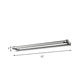 Linear Indoor Vanity Lamp Stainless Steel 16.5"/23" Wide LED Modern Style Wall Sconce Lighting in Chrome Finish Clearhalo 'Cast Iron' 'Glass' 'Industrial' 'Modern wall lights' 'Modern' 'Tiffany' 'Traditional wall lights' 'Vanity Lights' 'Wall Lights' Lighting' 157542