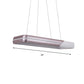 Rectangular Metal Pendant Lighting with Round Corner Simple Style Rose Gold LED Hanging Ceiling Light for Dining Room Clearhalo 'Ceiling Lights' 'Modern Pendants' 'Modern' 'Pendant Lights' 'Pendants' Lighting' 157818