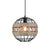 Sphere Pendant Lighting with Metal Frame and Rope Rustic 1 Light Hanging Ceiling Light in Black Black Clearhalo 'Art Deco Pendants' 'Black' 'Cast Iron' 'Ceiling Lights' 'Ceramic' 'Crystal' 'Industrial Pendants' 'Industrial' 'Metal' 'Middle Century Pendants' 'Pendant Lights' 'Pendants' 'Rustic Pendants' 'Tiffany' Lighting' 157854