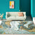 Unique Watercolor Pattern Rug Blue and Golden Modern Rug Polyester Washable Anti-Slip Backing Carpet for Living Room Gold Clearhalo 'Area Rug' 'Modern' 'Rugs' Rug' 1578735