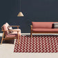 Simple Chevron Print Rug Red Polyester Rug Machine Washable Non-Slip Backing Area Rug for Bedroom Clearhalo 'Area Rug' 'Modern' 'Rugs' Rug' 1578940
