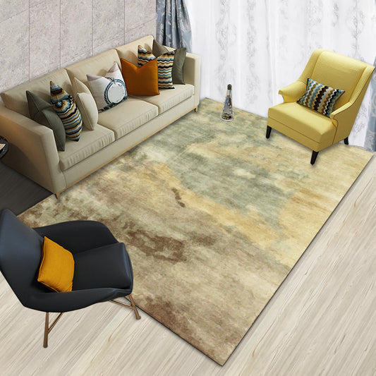 Yellow Casual Rug Polyester Abstract Rug Washable Area Rug for Bedroom Clearhalo 'Area Rug' 'Modern' 'Rugs' Rug' 1578981