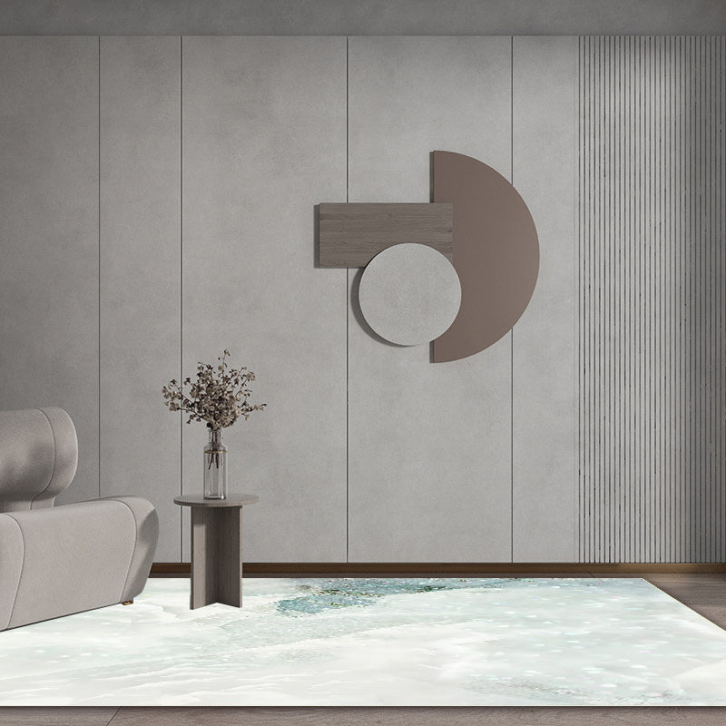 Modern Ombre Pattern Rug Light Green Polyester Rug Washable Non-Slip Backing Area Rug for Bedroom Clearhalo 'Area Rug' 'Modern' 'Rugs' Rug' 1579011