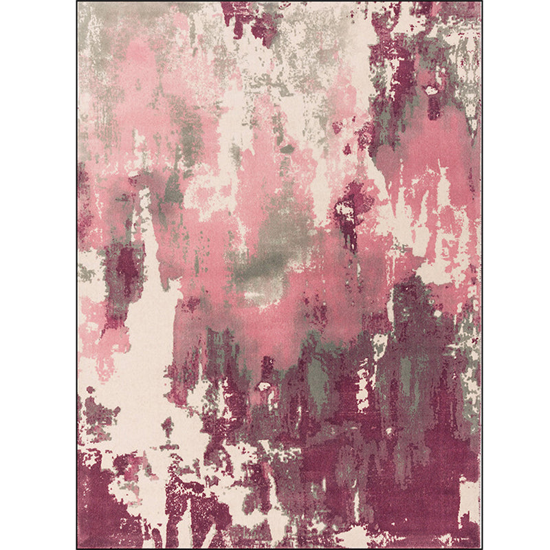 Simple Modern Rug Multicolor Abstract Oil Painting Print Area Rug Polyester Washable Carpet for Living Room Clearhalo 'Area Rug' 'Modern' 'Rugs' Rug' 1579068