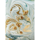 Casual Watercolor Pattern Rug Golden and Light Green Polyester Rug Washable Non-Slip Backing Area Rug for Bedroom Clearhalo 'Area Rug' 'Modern' 'Rugs' Rug' 1579108