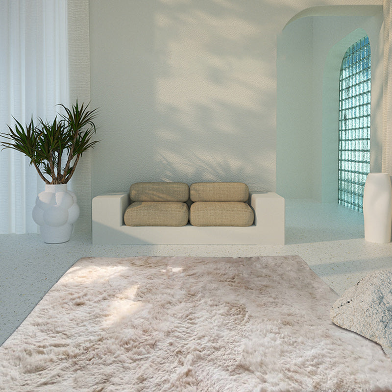 Unique Solid Color Rug Casual Rug Faux Fur Washable Rug for Living Room Clearhalo 'Area Rug' 'Casual' 'Rugs' Rug' 1579338