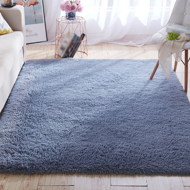 Unique Solid Color Rug Casual Rug Faux Fur Washable Rug for Living Room Clearhalo 'Area Rug' 'Casual' 'Rugs' Rug' 1579351