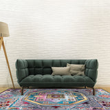 Mediterranean Moroccan Rug in Blue Medallion Flower Pattern Rug Polyester Anti-Slip Carpet for Home Decoration Clearhalo 'Area Rug' 'Moroccan' 'Rugs' Rug' 1579479