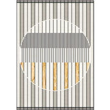 Grey Novelty Rug Polyester Striped Pattern Rug Washable Non-Slip Backing Carpet for Living Room Clearhalo 'Area Rug' 'Modern' 'Rugs' Rug' 1579608