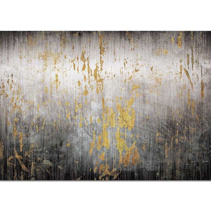 Creative Abstract Rug Black and Golden Contemporary Rug Polyester Washable Anti-Slip Backing Carpet for Living Room Clearhalo 'Area Rug' 'Modern' 'Rugs' Rug' 1579847