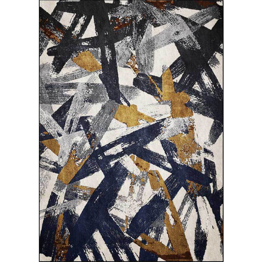 Modern Living Room Rug Multi-color Abstract Painting Lines Pattern Rug Polyester Washable Area Rug Clearhalo 'Area Rug' 'Modern' 'Rugs' Rug' 1580053