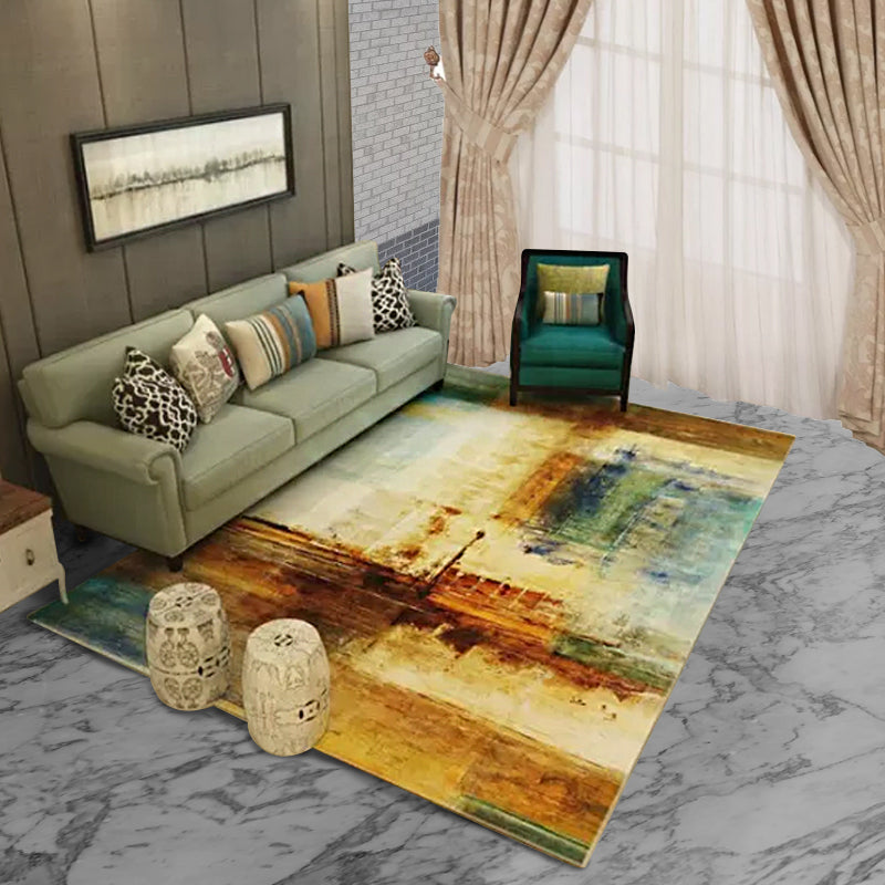 Creative Abstract Rug Brown Modern Rug Polyester Washable Area Rug for Bedroom Light Brown Clearhalo 'Area Rug' 'Rug' 1580067