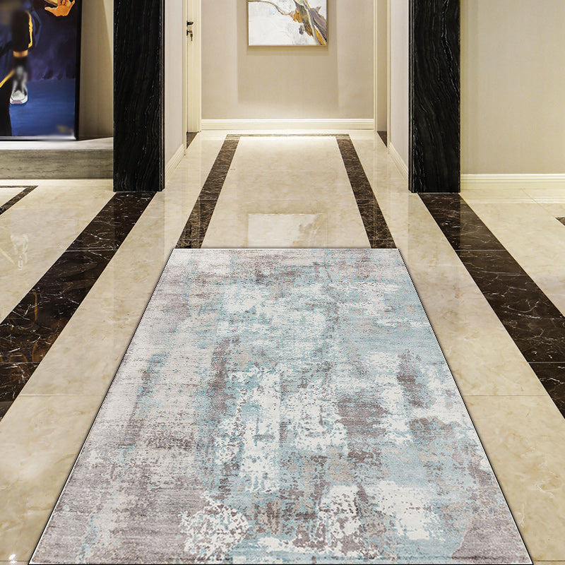 Green and Pink Modern Rug Polyester Abstract Rug Washable Non-Slip Backing Carpet for Living Room Clearhalo 'Area Rug' 'Rug' 1580171