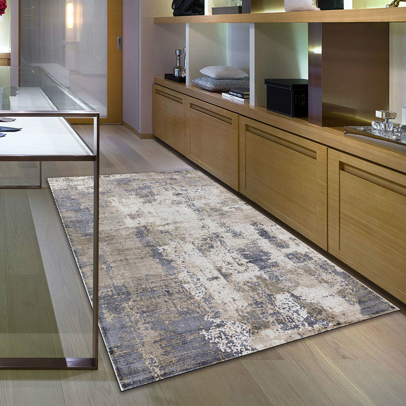 Green and Pink Modern Rug Polyester Abstract Rug Washable Non-Slip Backing Carpet for Living Room Clearhalo 'Area Rug' 'Rug' 1580187