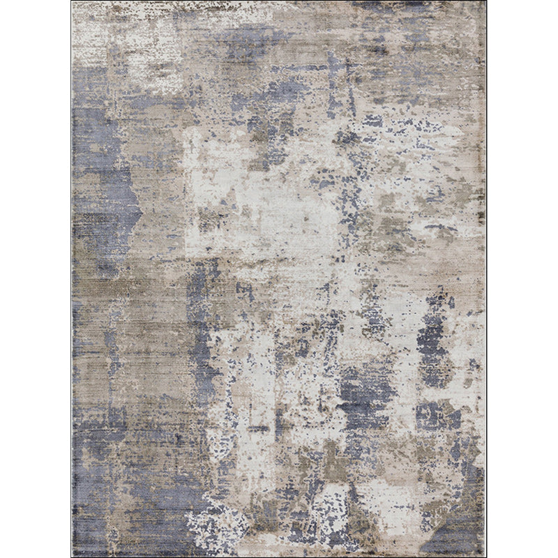 Green and Pink Modern Rug Polyester Abstract Rug Washable Non-Slip Backing Carpet for Living Room Clearhalo 'Area Rug' 'Rug' 1580188