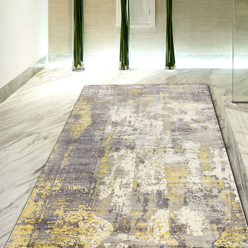 Green and Pink Modern Rug Polyester Abstract Rug Washable Non-Slip Backing Carpet for Living Room Clearhalo 'Area Rug' 'Rug' 1580195